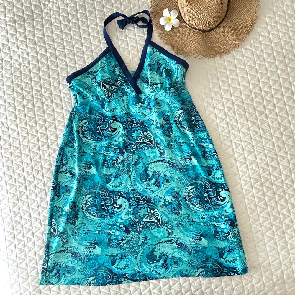 Title Nine V Neck Halter Sundress XL